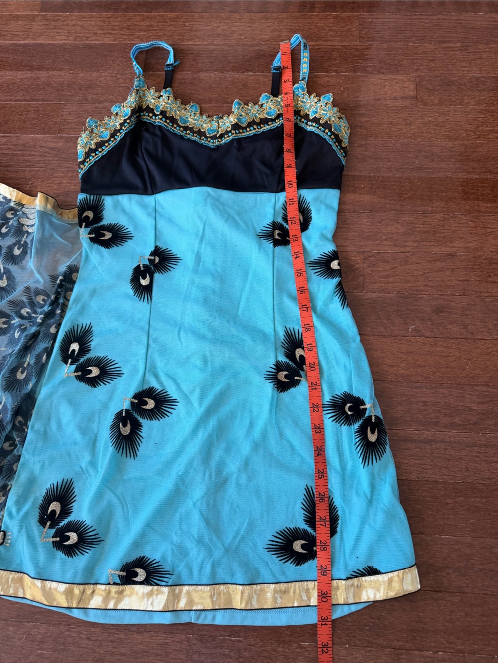 HALLOWEEN Leg Avenue Sari Siren Peacock Costume - Picture 6 of 10